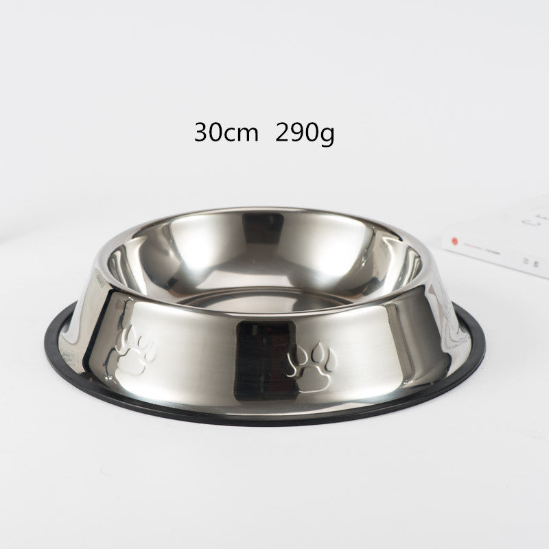Stainless Steel Dog Bowl - Paw Prints
