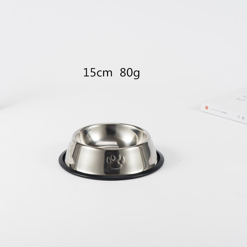 Stainless Steel Dog Bowl - Paw Prints