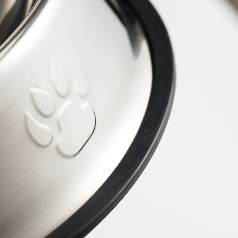 Stainless Steel Dog Bowl - Paw Prints