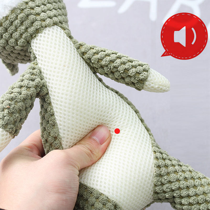 Plush Cartoon Squeaky Dog Toy – Cute Chew Toy for Small Dogs & Puppies | Soft Teeth-Cleaning Pet Toy