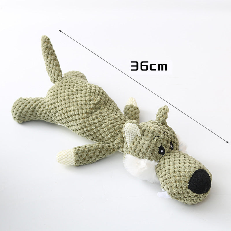Plush Cartoon Squeaky Dog Toy – Cute Chew Toy for Small Dogs & Puppies | Soft Teeth-Cleaning Pet Toy